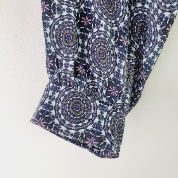 Pure Collection Circular Geometric Viscose Lagenlook Dress Sz 12 - Picture 6 of 10